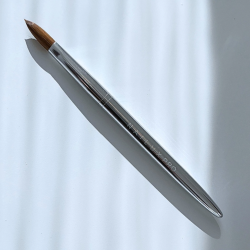 Nailux Pro Acrylic Kolinsky Brush - Chrome