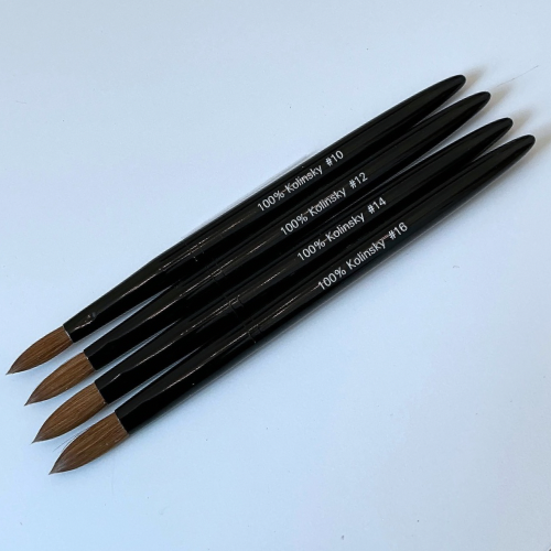 Nailux Pro Acrylic Kolinsky Brush - Black
