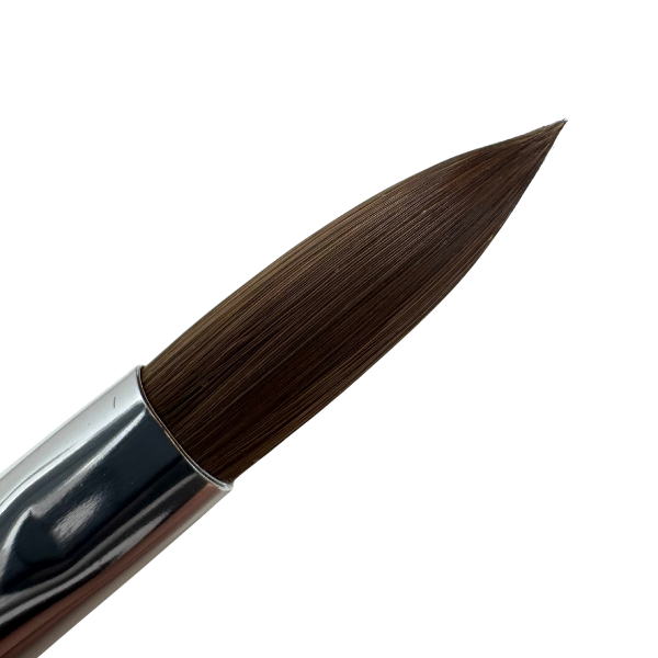 Nailux Pro Acrylic Kolinsky Brush - Chrome