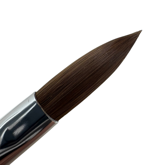 Nailux Pro Acrylic Kolinsky Brush - Chrome
